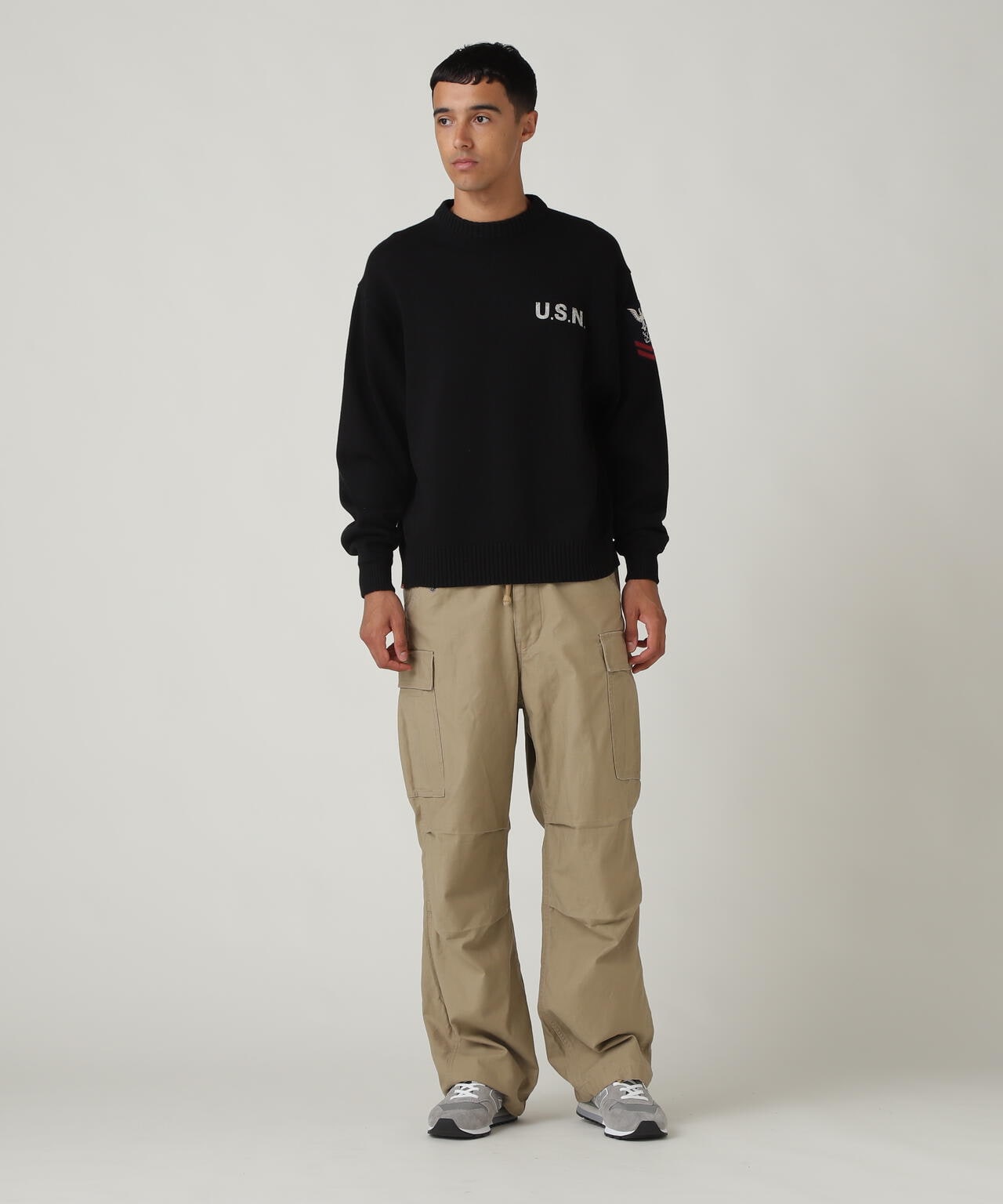 NAVAL CREWNECK KNIT / ネイバル クルーネック ニット / AVIREX