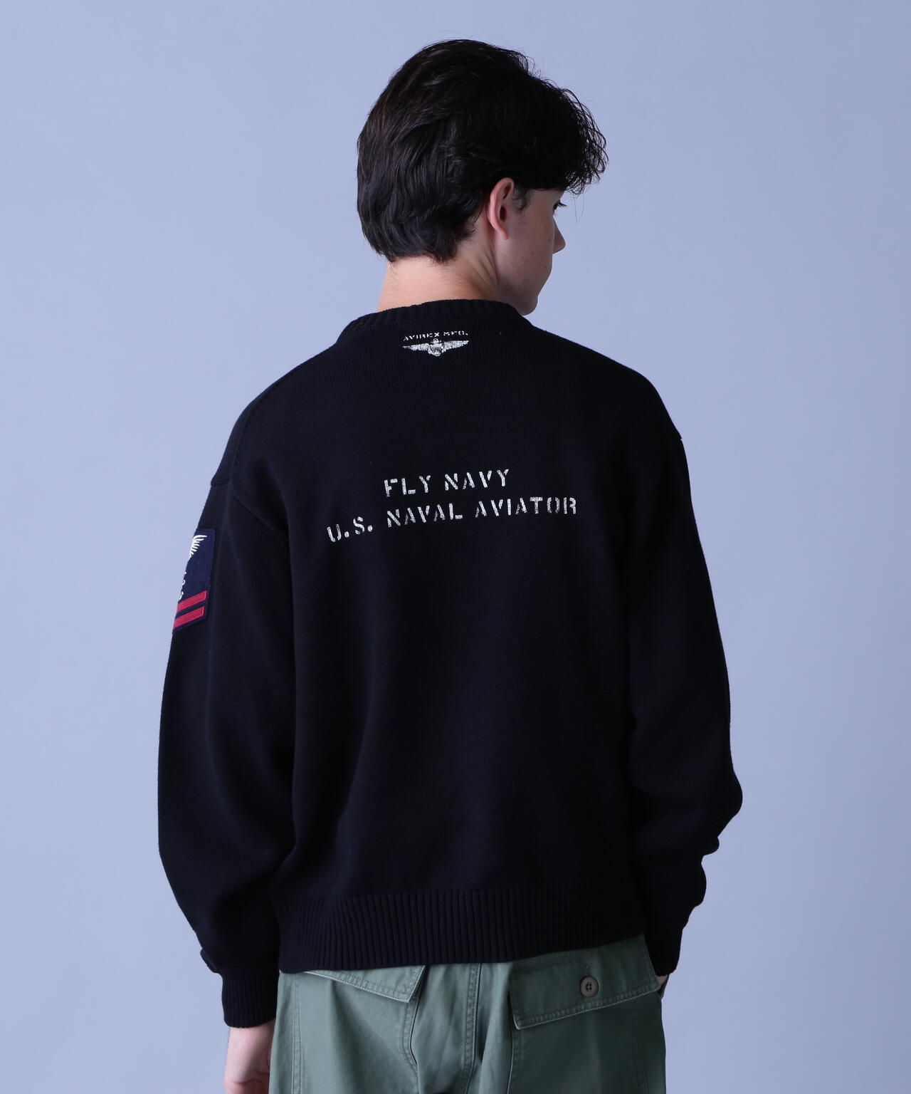 NAVAL CREWNECK KNIT / ネイバル クルーネック ニット / AVIREX