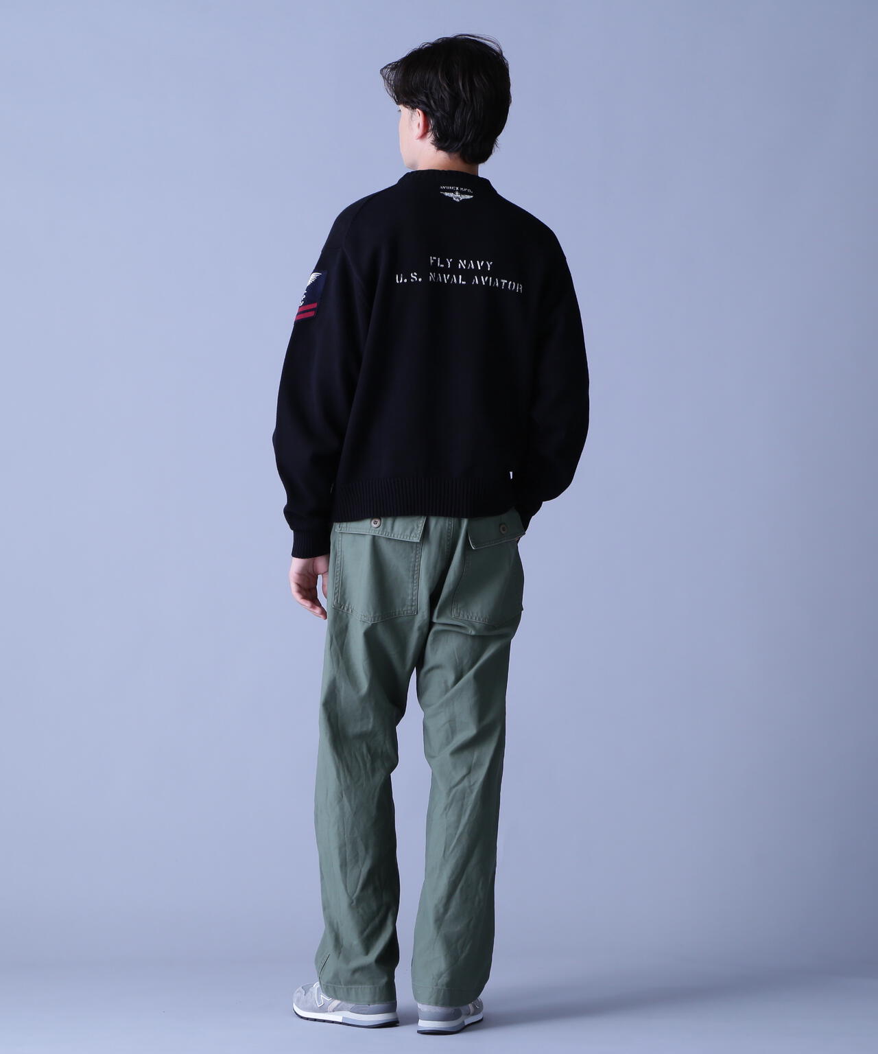 NAVAL CREWNECK KNIT / ネイバル クルーネック ニット / AVIREX / アヴィレックス