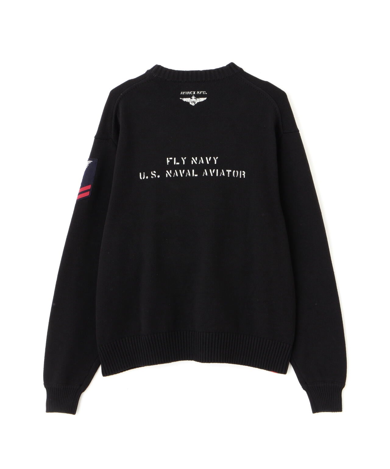 NAVAL CREWNECK KNIT / ネイバル クルーネック ニット / AVIREX / アヴィレックス