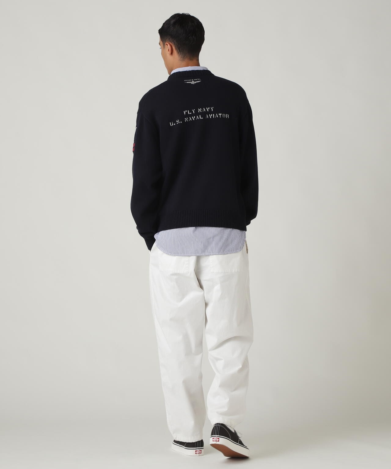 NAVAL CREWNECK KNIT / ネイバル クルーネック ニット / AVIREX / アヴィレックス