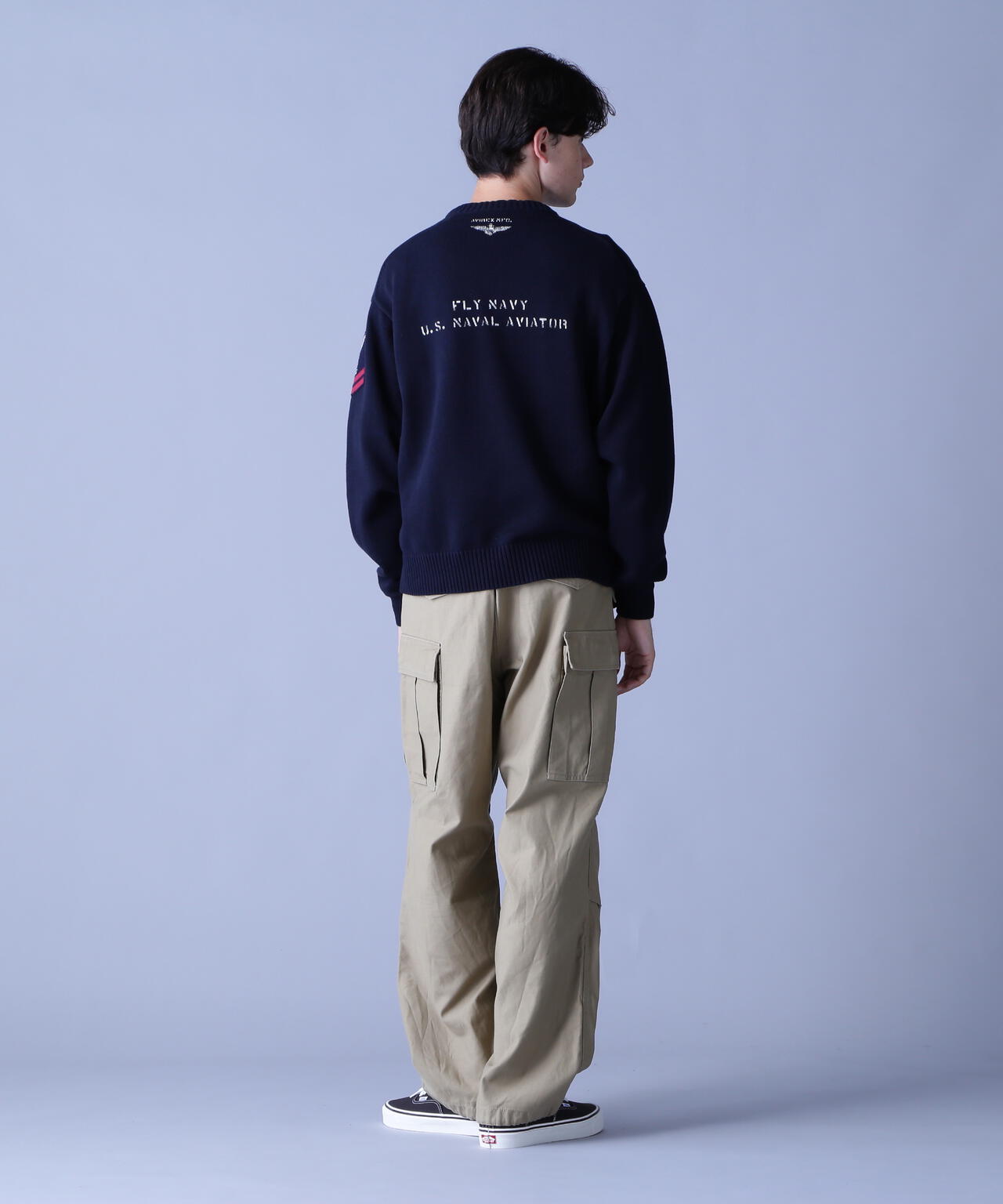 NAVAL CREWNECK KNIT / ネイバル クルーネック ニット / AVIREX / アヴィレックス