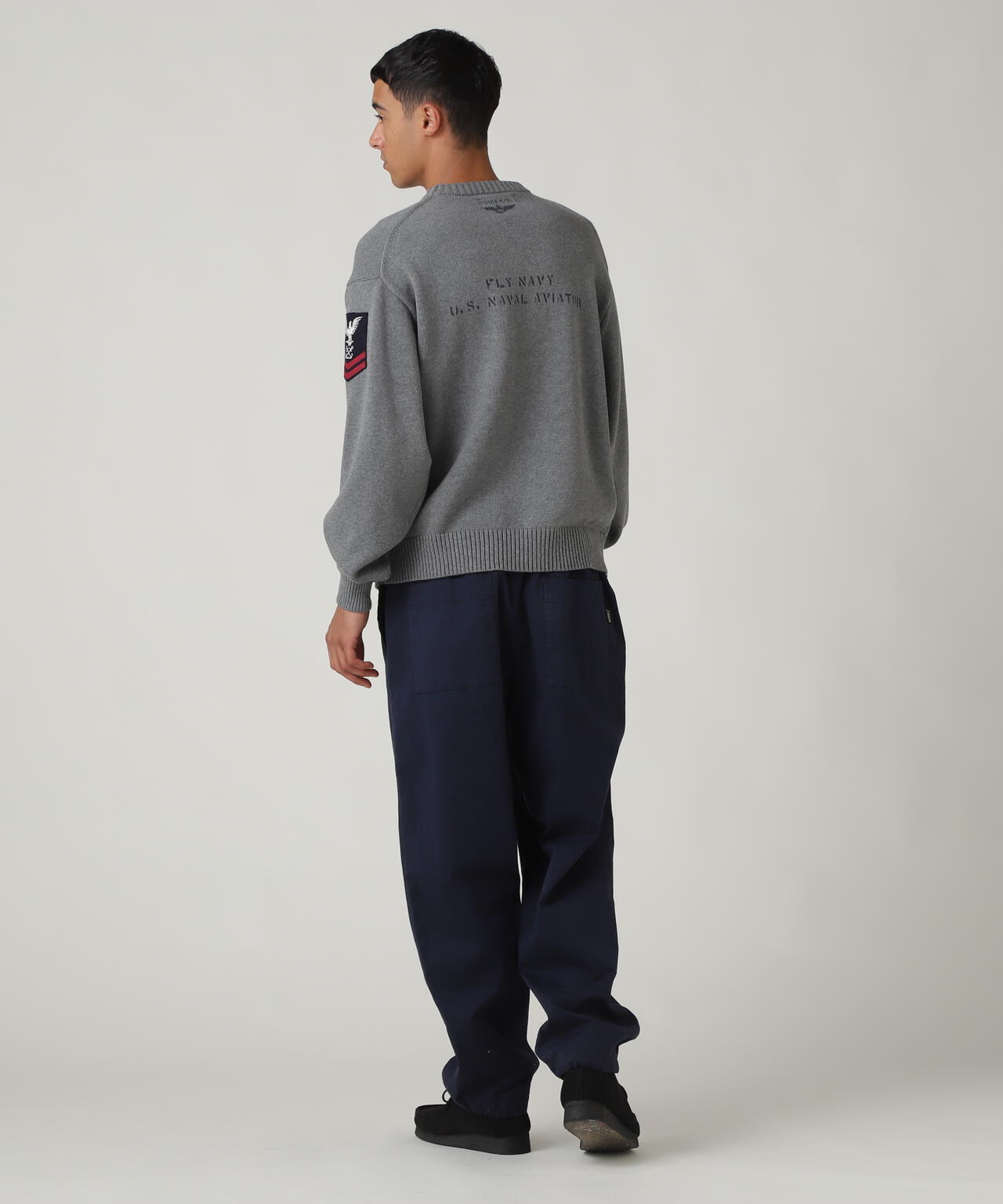 NAVAL CREWNECK KNIT / ネイバル クルーネック ニット / AVIREX / アヴィレックス