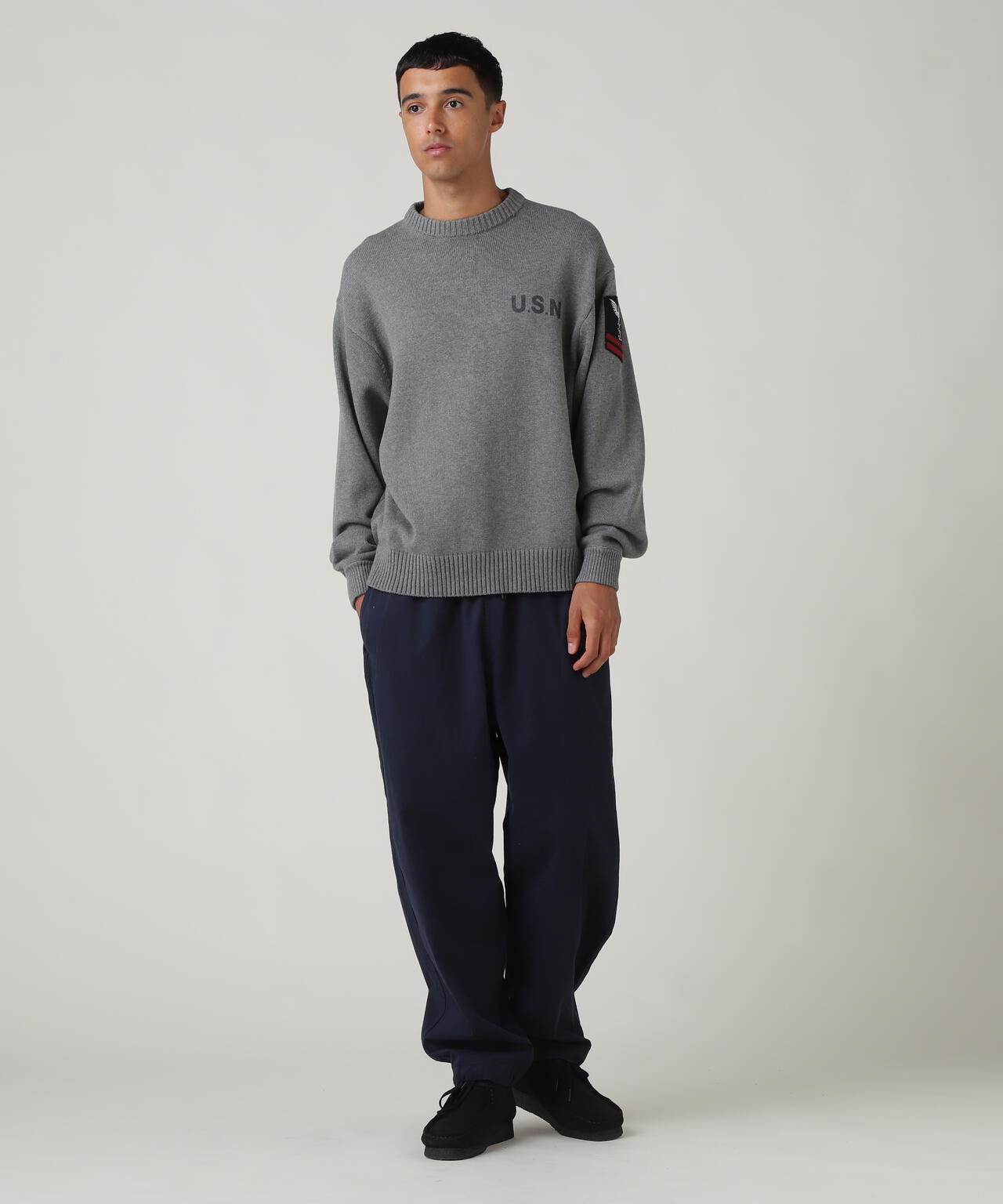 NAVAL CREWNECK KNIT / ネイバル クルーネック ニット / AVIREX