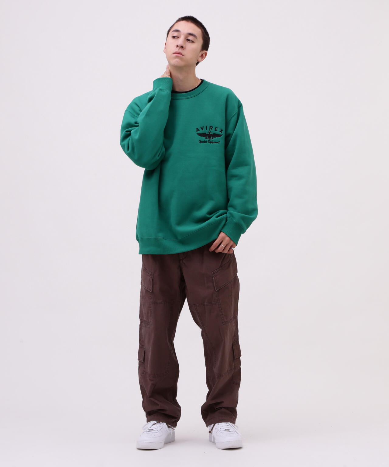 VARSITY LOGO CREW NECK SWEAT /バーシティ ロゴ クルーネック スウェ