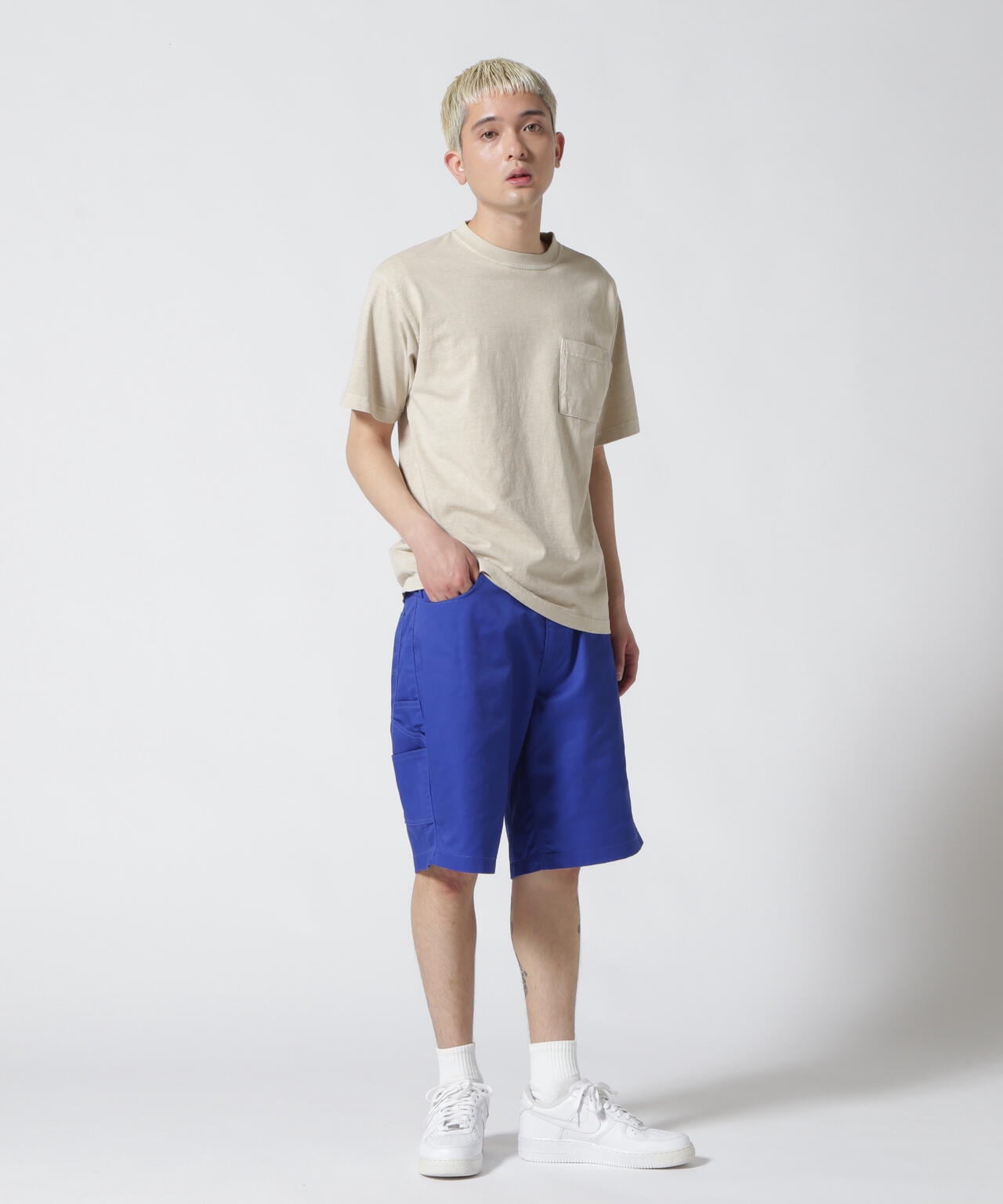 《DAILY/デイリー》SHORTSLEEVE FADE WASH POCKET T-SHIRT / 半袖 フェイドウォッシュ ポケット