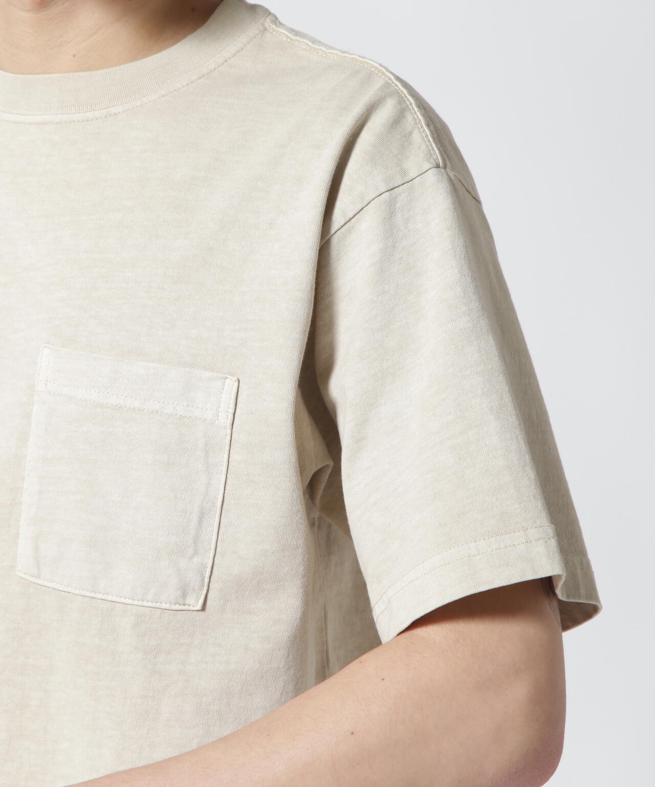 《DAILY/デイリー》SHORTSLEEVE FADE WASH POCKET T-SHIRT / 半袖 フェイドウォッシュ ポケット