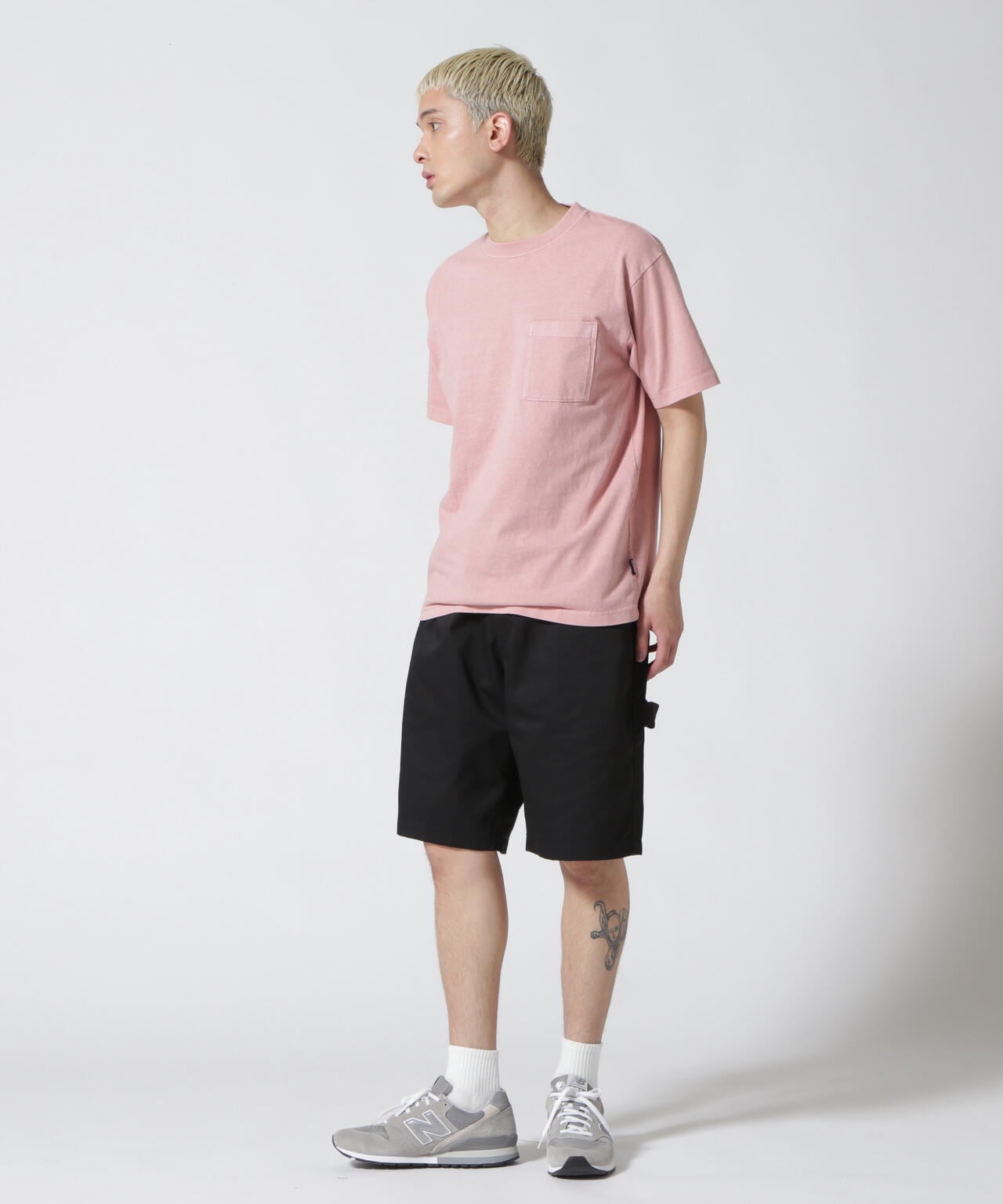 《DAILY/デイリー》SHORTSLEEVE FADE WASH POCKET T-SHIRT / 半袖 フェイドウォッシュ ポケット