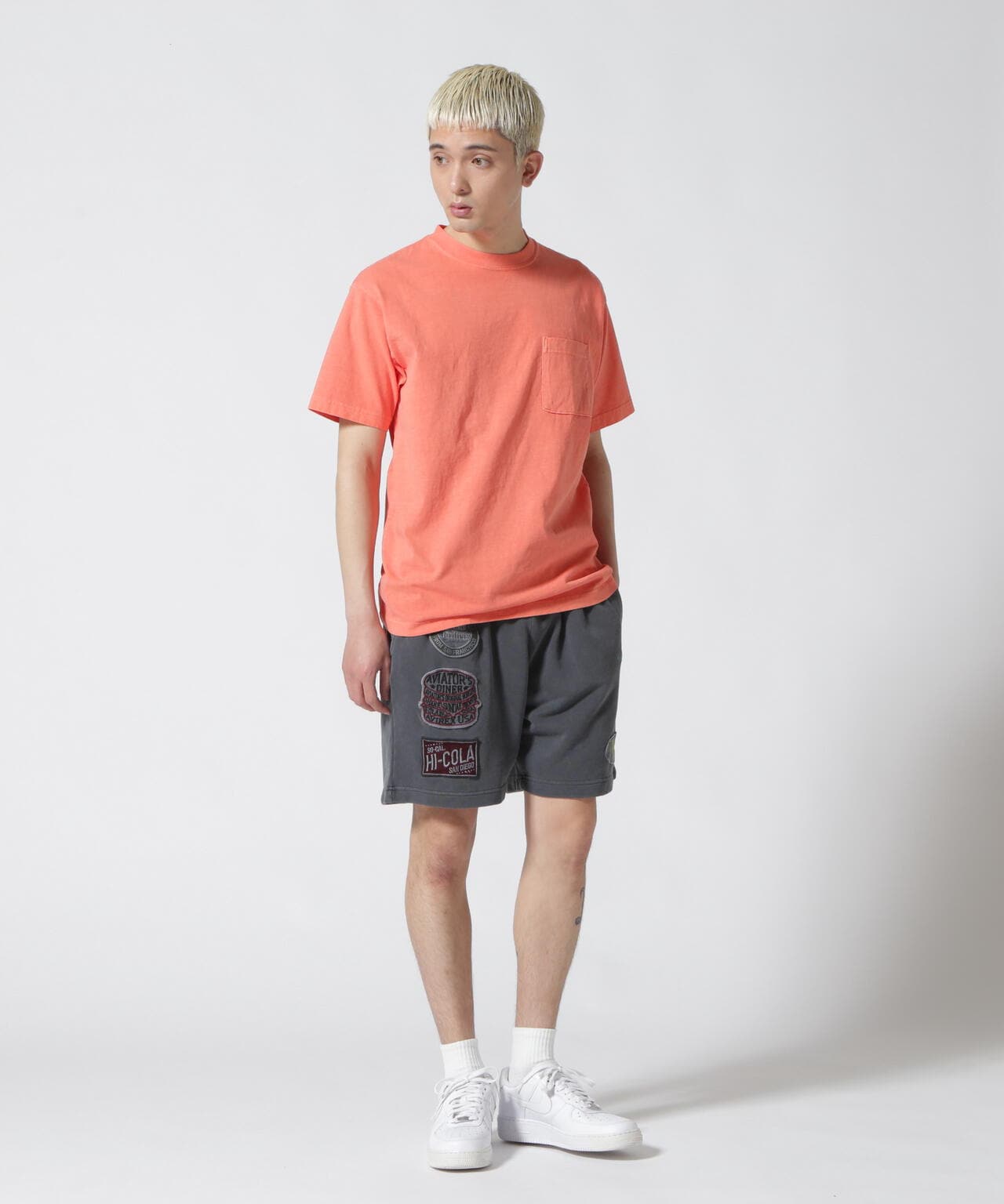 《DAILY/デイリー》SHORTSLEEVE FADE WASH POCKET T-SHIRT / 半袖 フェイドウォッシュ ポケット