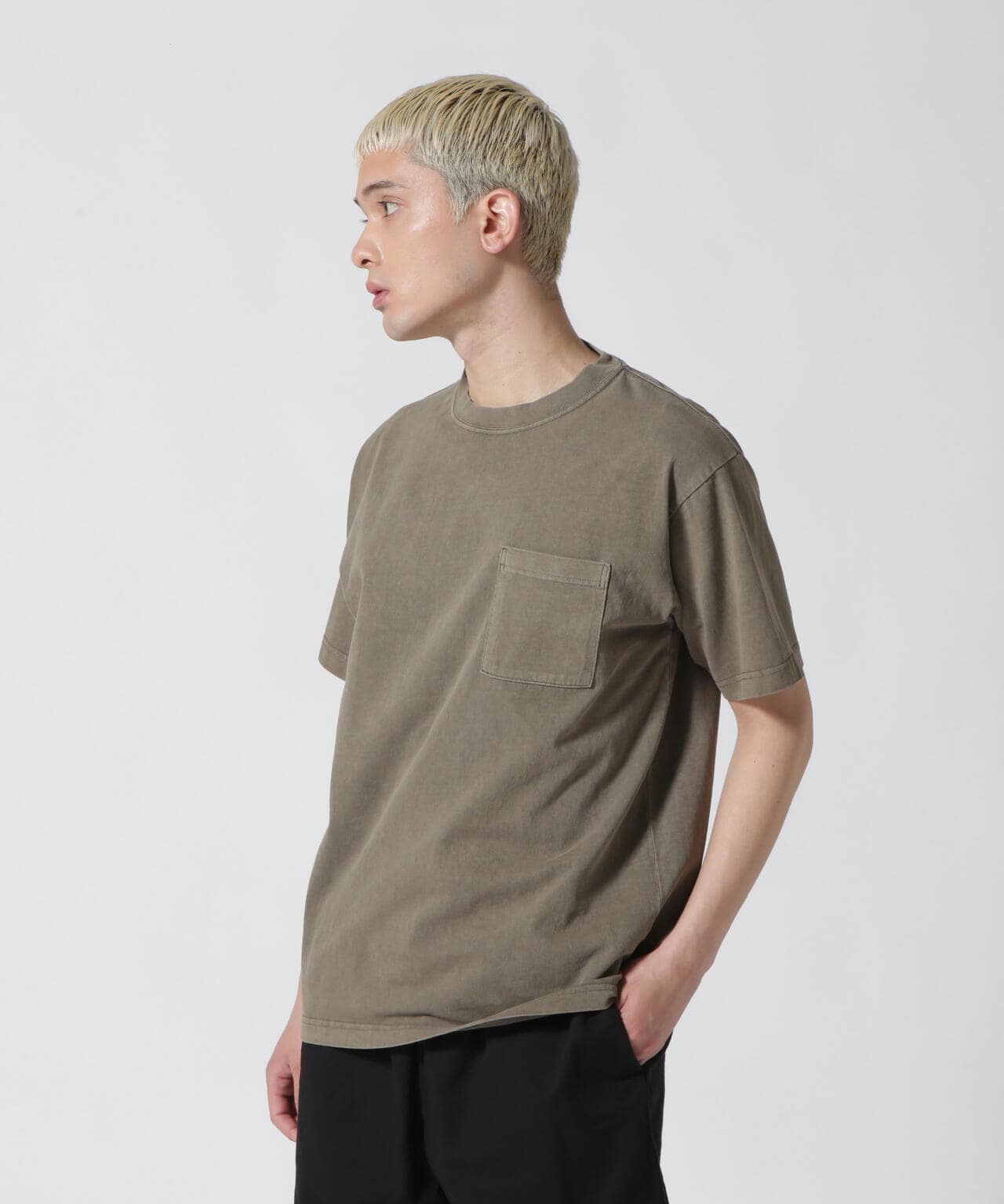 《DAILY/デイリー》SHORTSLEEVE FADE WASH POCKET T-SHIRT / 半袖 フェイドウォッシュ ポケット