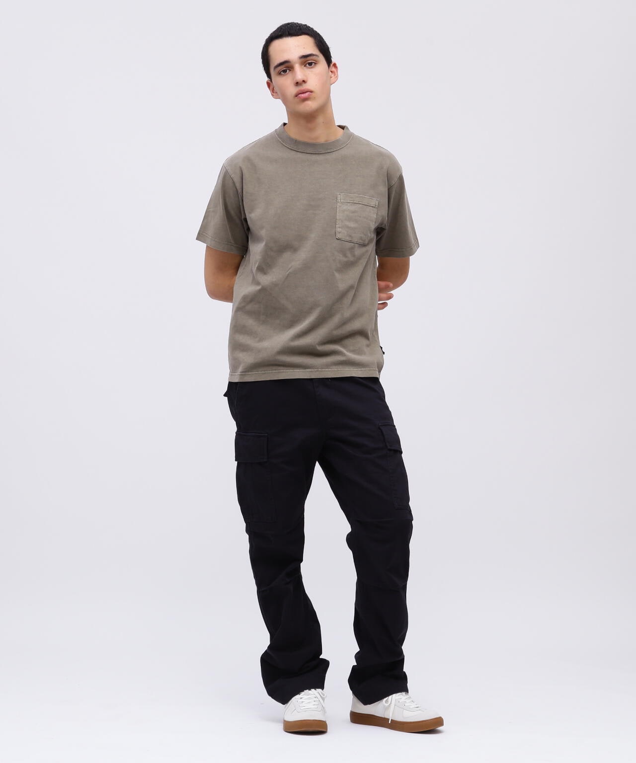 《DAILY/デイリー》SHORTSLEEVE FADE WASH POCKET T-SHIRT / 半袖 フェイドウォッシュ ポケット