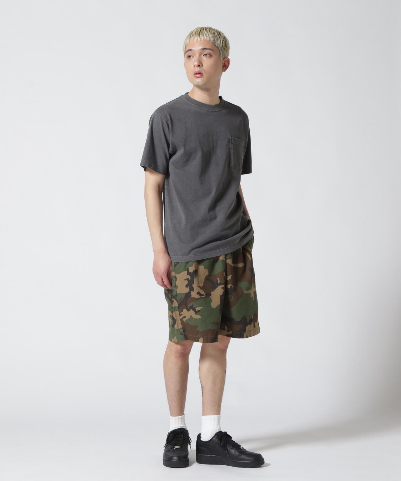 《DAILY/デイリー》SHORTSLEEVE FADE WASH POCKET T-SHIRT / 半袖 フェイドウォッシュ ポケット