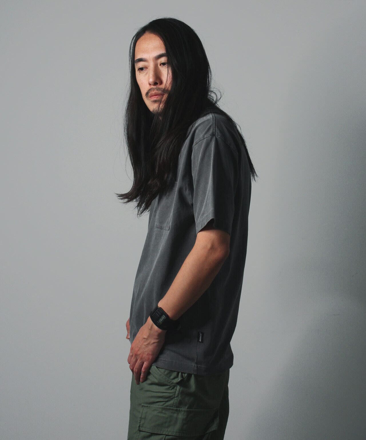 《DAILY/デイリー》SHORTSLEEVE FADE WASH POCKET T-SHIRT / 半袖 フェイドウォッシュ ポケット