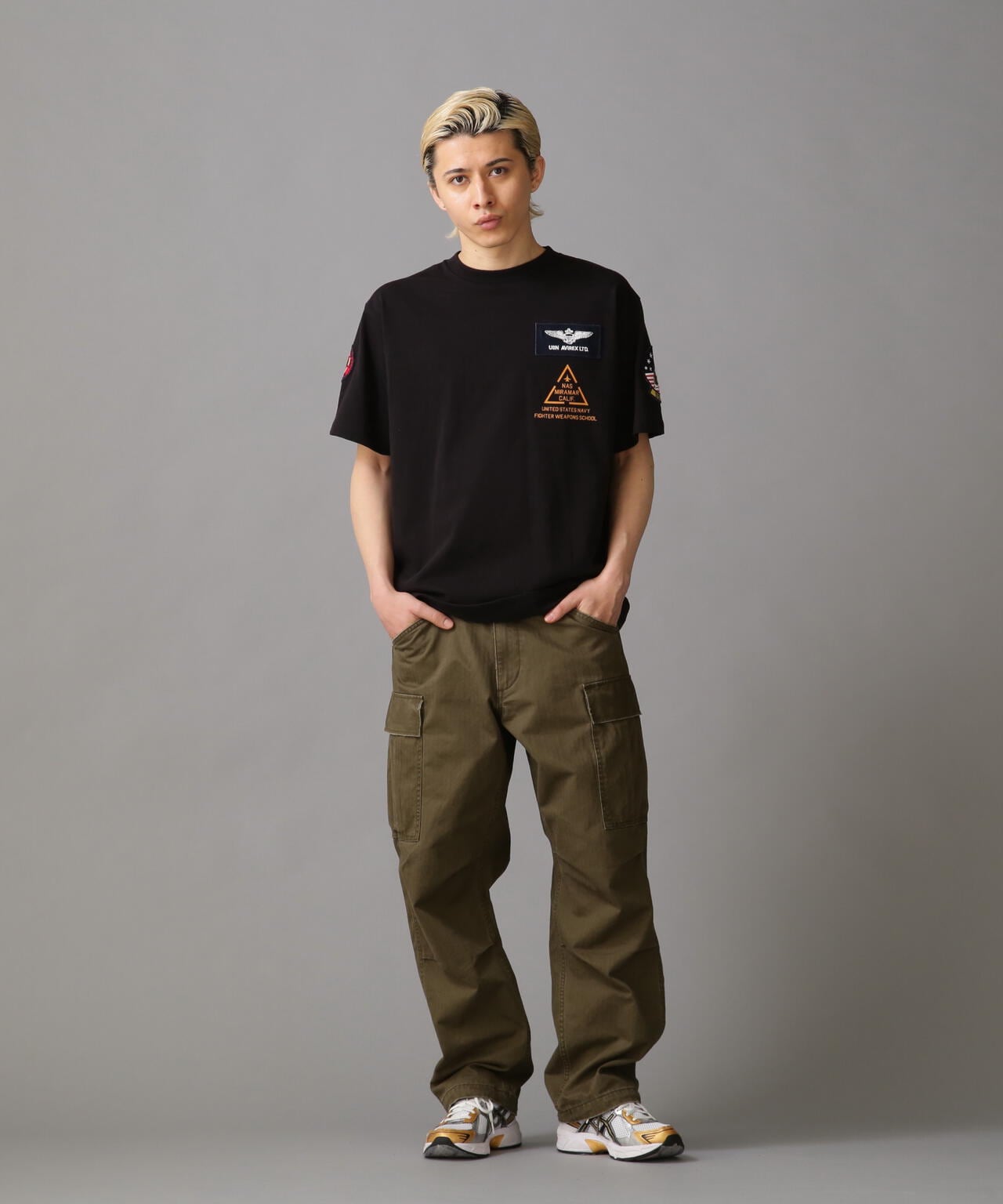 TOP GUN PATCH & PRINT T-SHIRT / トップガン パッチ ＆ プリント Tシャツ