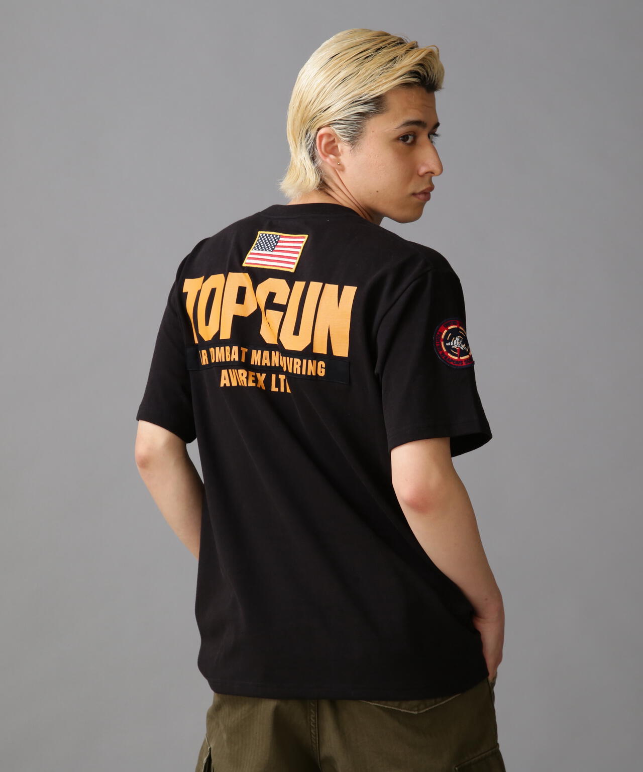 TOP GUN PATCH & PRINT T-SHIRT / トップガン パッチ ＆ プリント T 