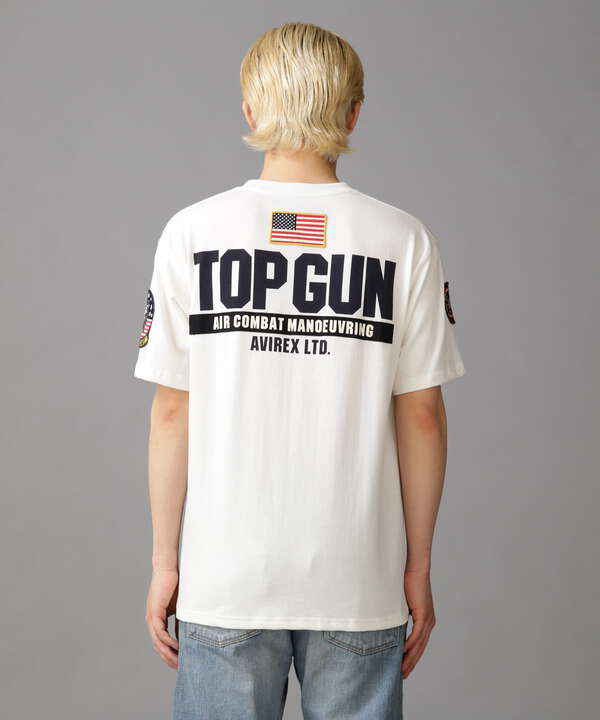 TOP GUN PATCH & PRINT T-SHIRT / トップガン パッチ ＆ プリント Tシャツ