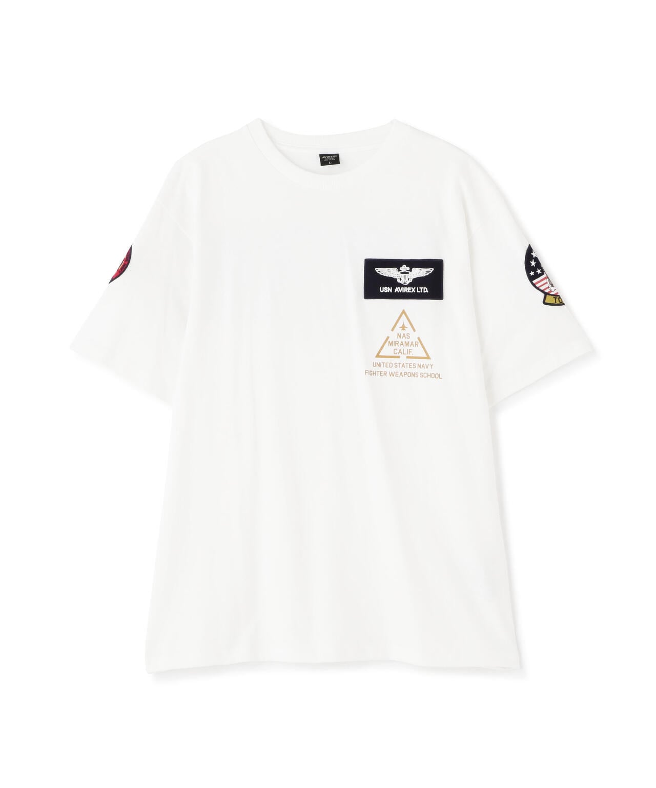 ★新品★AVIREX プリントTシャツ ホワイト/M