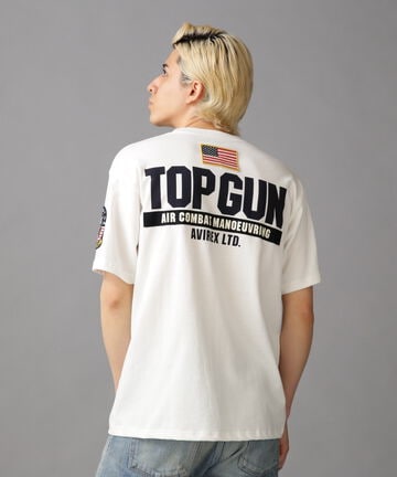 TOP GUN PATCH & PRINT T-SHIRT / トップガン パッチ ＆ プリント Tシャツ
