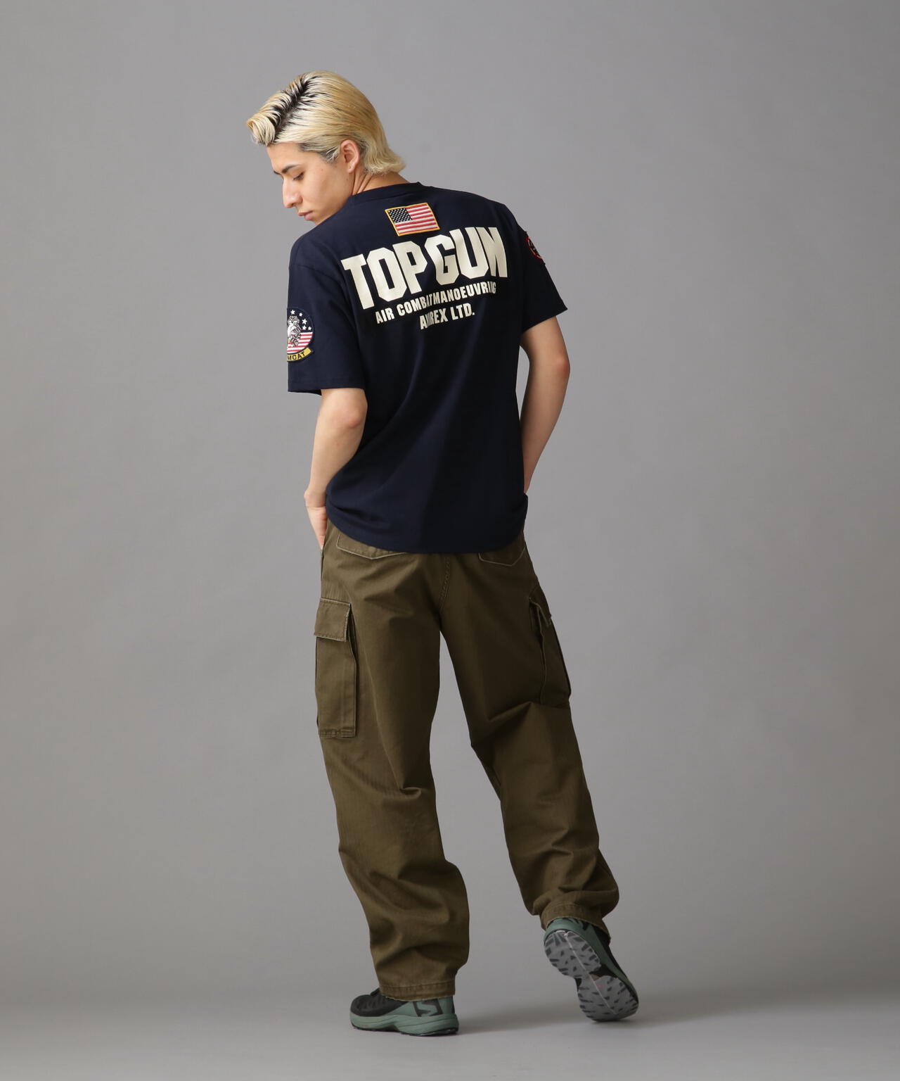 TOP GUN PATCH & PRINT T-SHIRT / トップガン パッチ ＆ プリント Tシャツ