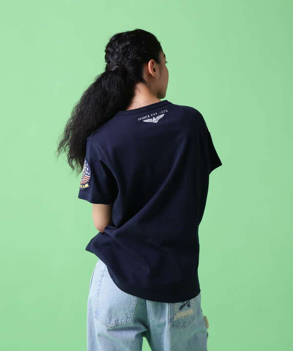 《WEB＆DEPOT限定》トップガン ワッペン Tシャツ/ TOP GUN WAPPEN S/S CREW NECK T-SHIRT