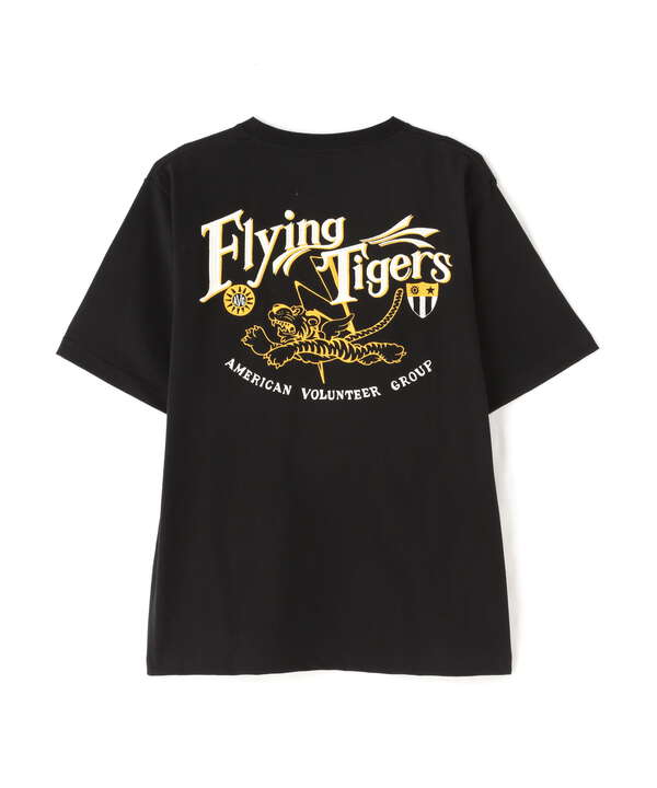 《WEB&DEPOT限定》フライング タイガース 半袖 刺繍 Tシャツ/EMB FLYING TIGERS S/S T-SHIRT