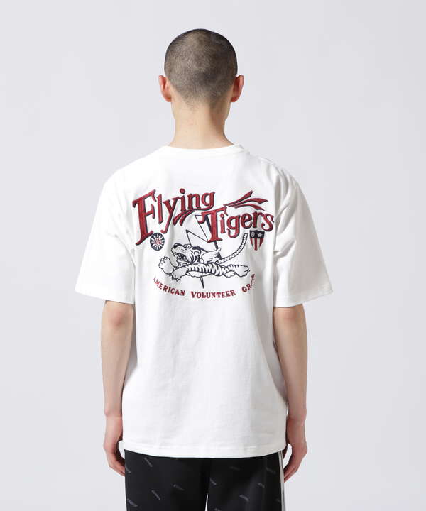 WEBDEPOT限定》フライング タイガース 半袖 刺繍 Tシャツ/EMB FLYING TIGERS S/S  T-SHIRT（7833934023） AVIREX アヴィレックス 【公式】