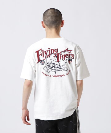 《WEB&DEPOT限定》フライング タイガース 半袖 刺繍 Tシャツ/EMB FLYING TIGERS S/S T-SHIRT