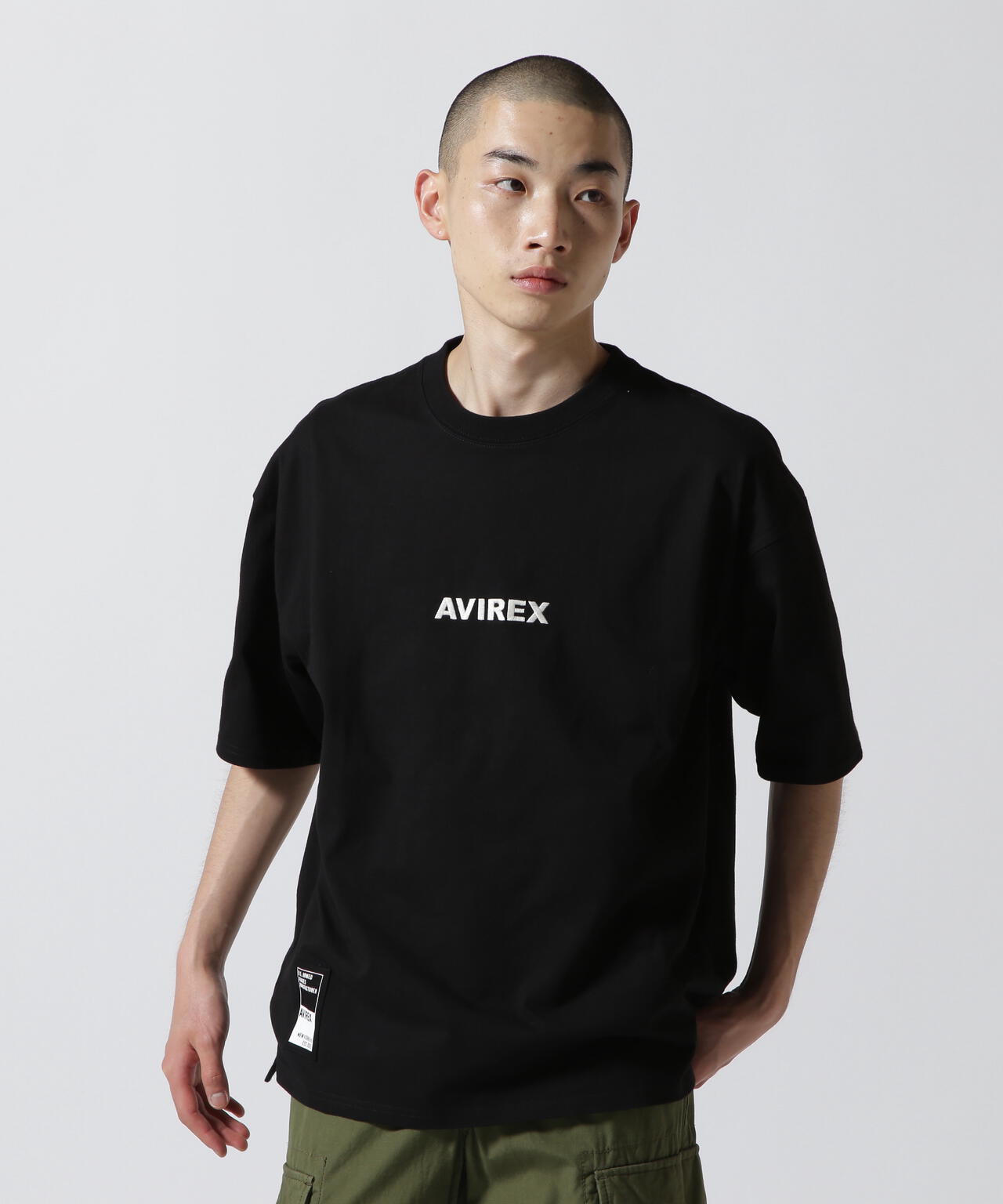 WEB&DEPOT限定》CORE LOGO EMBROIDERY T-SHIRT/コア ロゴ エンブロイダリー Tシャツ/AVIREX | AVIREX  ( アヴィレックス ) | US ONLINE STORE（US オンラインストア）