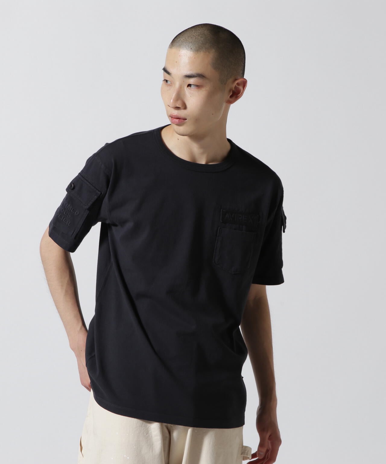 WEB&DEPOT限定》GARMENT DYE FATIGUE T-SHIRT | AVIREX