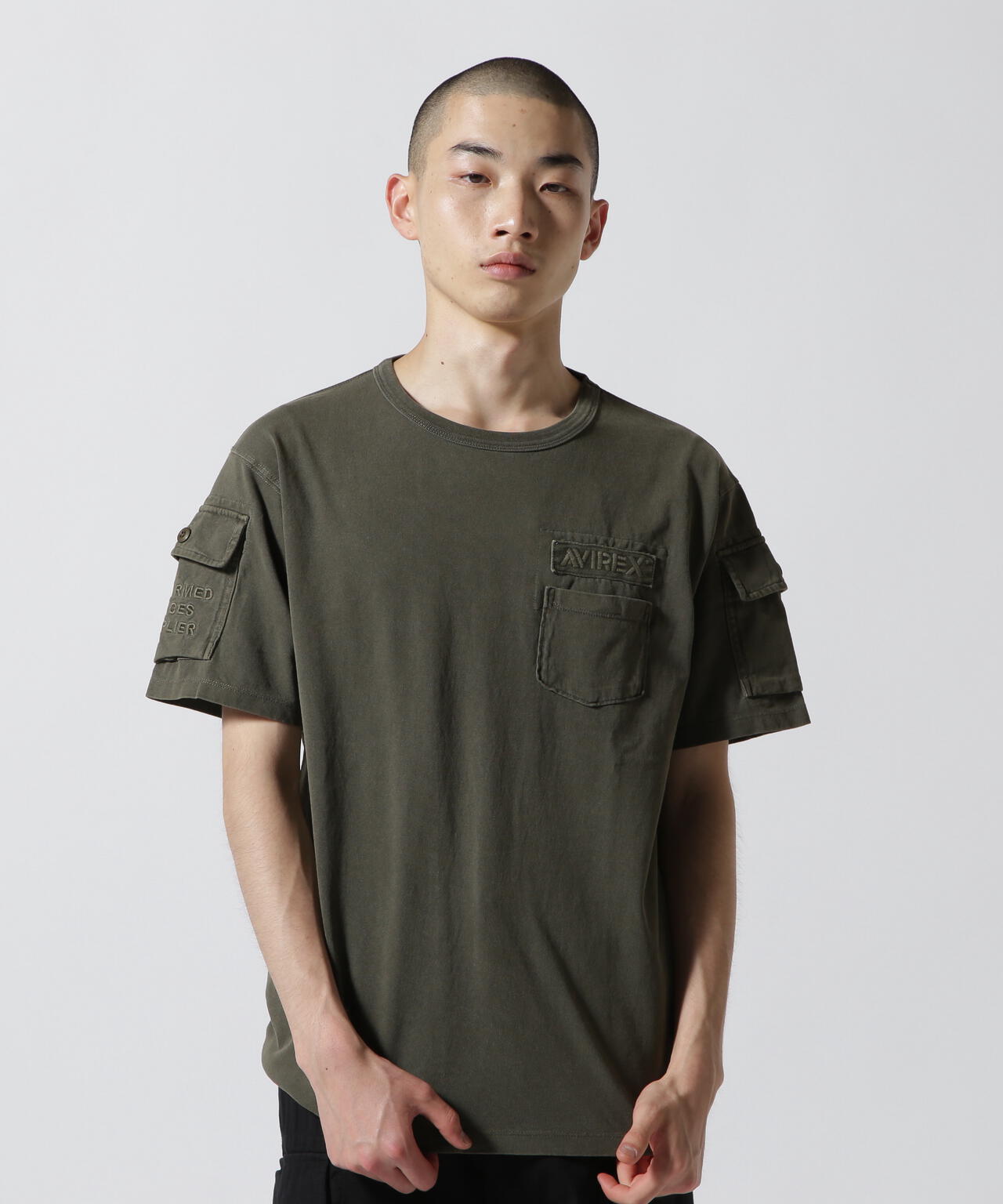 WEB&DEPOT限定》GARMENT DYE FATIGUE T-SHIRT | AVIREX