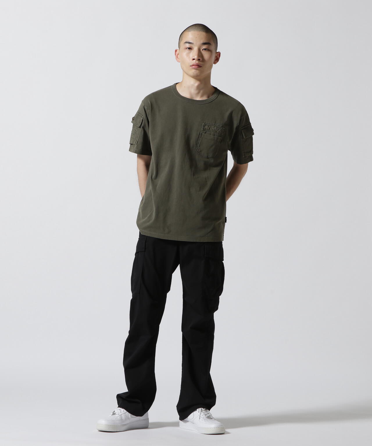 WEB&DEPOT限定》GARMENT DYE FATIGUE T-SHIRT | AVIREX