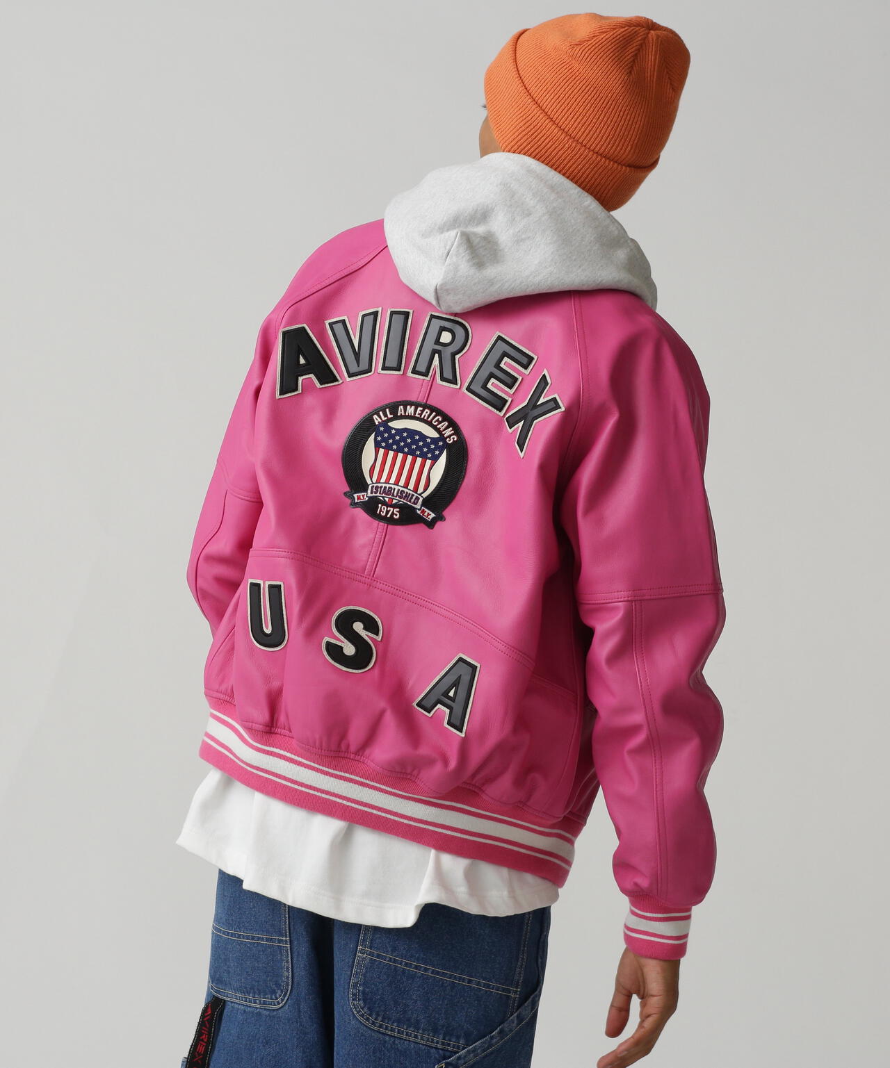 AVIREX】LIGHT SIGNATURE VARSITY JACKET-