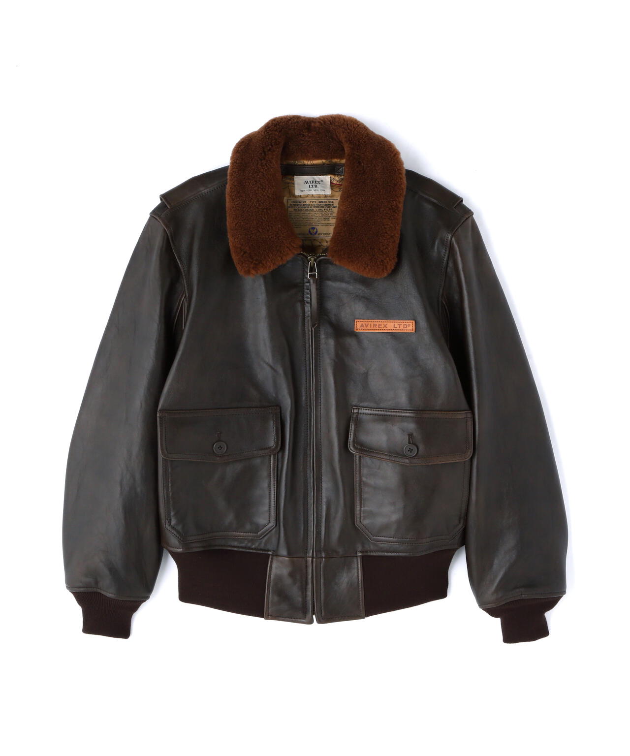 AVIAVIREX Flight Leather Jacket G-1