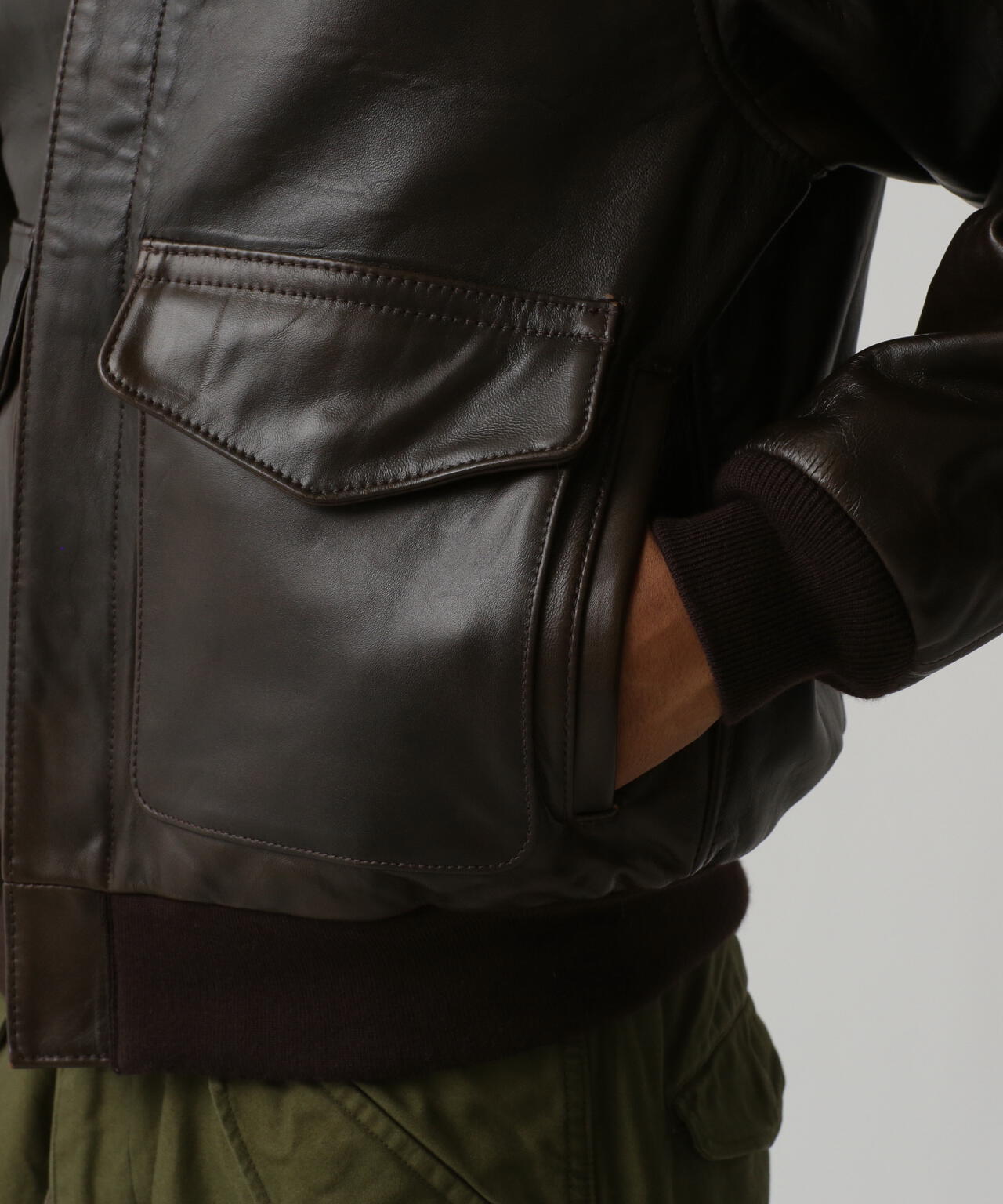 A FLIGHT JACKET ANTIQUE LANB / A フライトジャケット