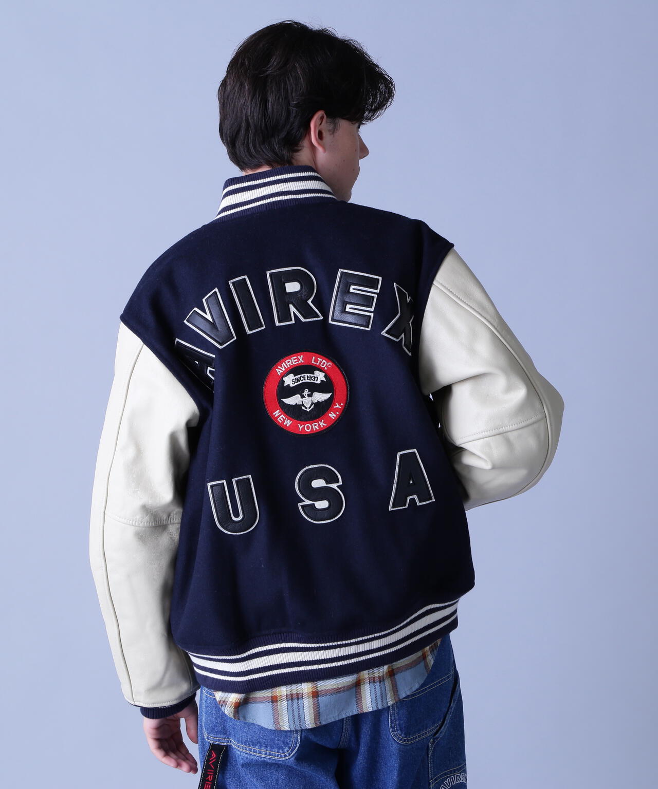 SUGNATUR VARSITY JACKET / シグネチャー バーシティ ジャケット / AVIREX / アヴィレックス | AVIREX (  アヴィレックス ) | US ONLINE STORE（US オンラインストア）