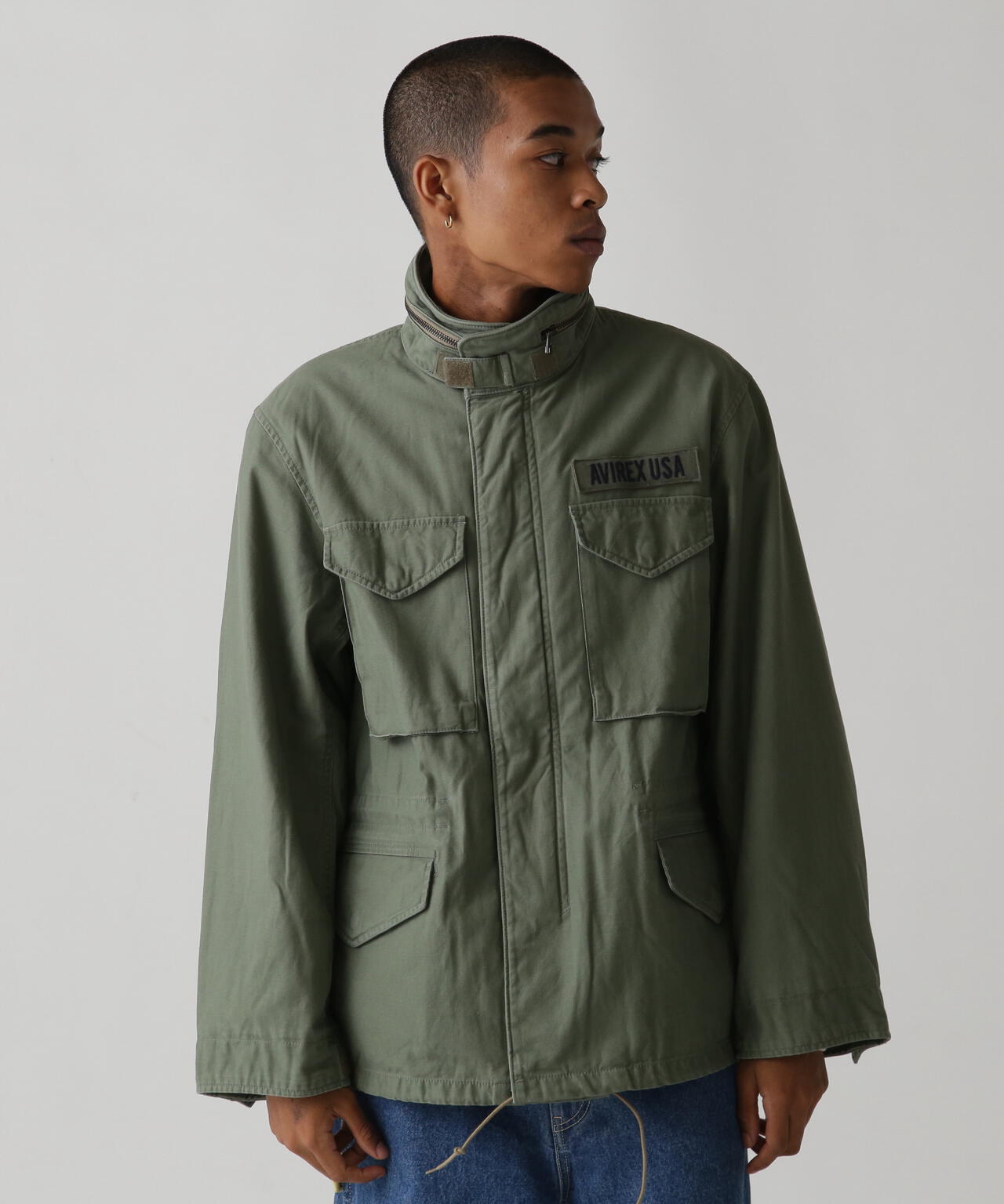 Avirex track field on sale jacket