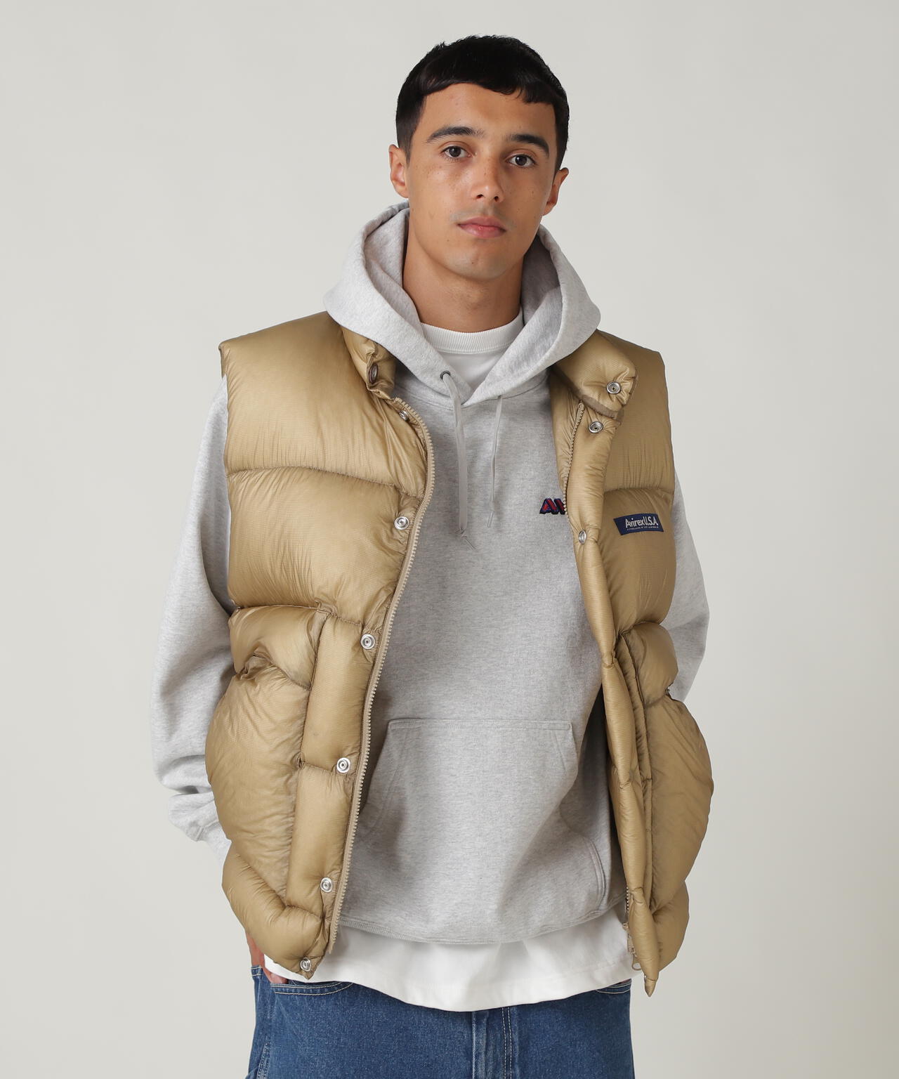 URBAN DOWN VEST JACKET/ アーバン ダウンベスト ジャケット | AVIREX ...