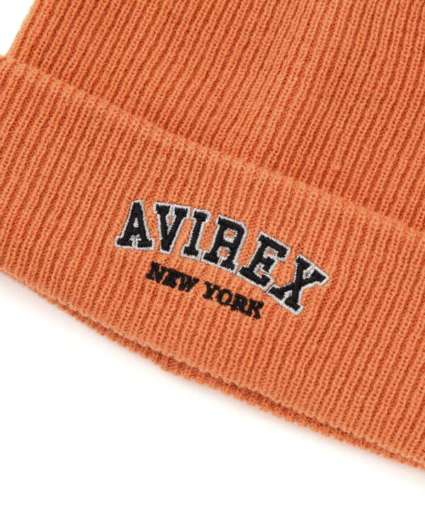 《KID’S / キッズ》LOGO KNIT CAP / ロゴ ニット キャップ / AVIREX / アヴィレックス