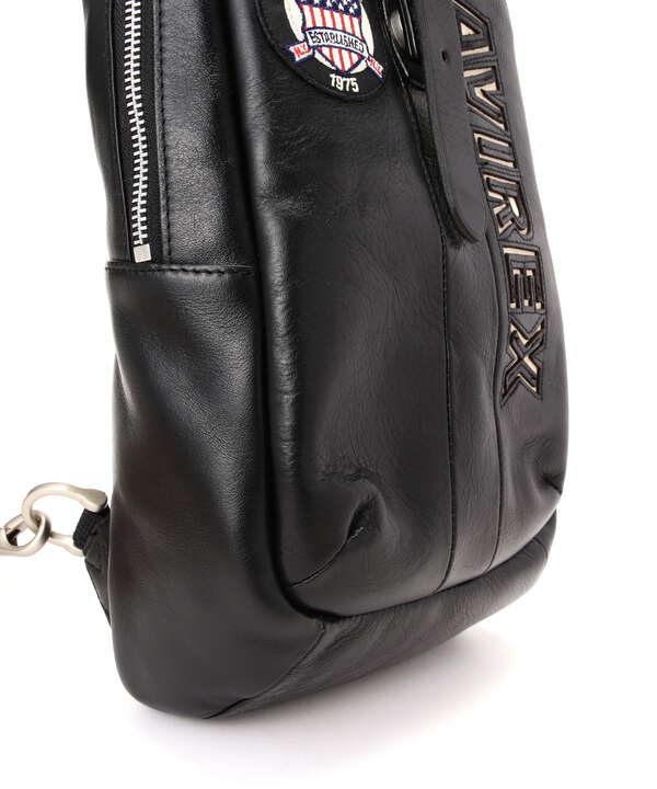 VARSITY LEATHER ONE SHOULDER BAG / バーシティーレザー