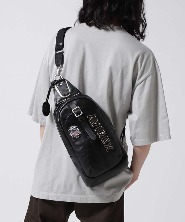 VARSITY LEATHER ONE SHOULDER BAG / バーシティーレザー（7833976230