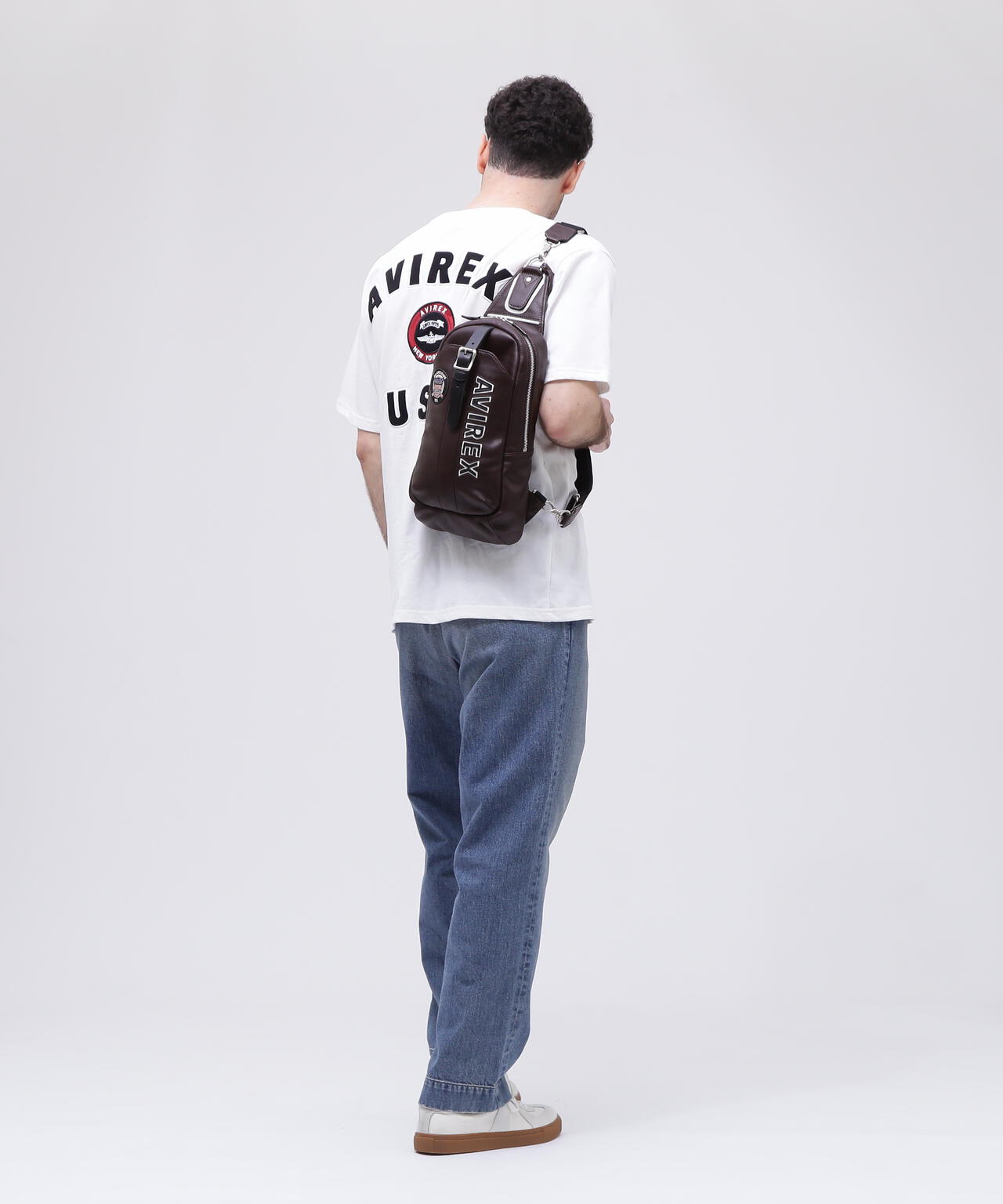 VARSITY LEATHER ONE SHOULDER BAG / バーシティーレザー