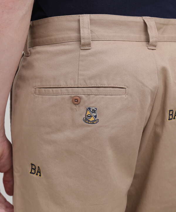 POINT EMBROIDERY CHINO PANTS / ポイント エンブロイダリー チノパンツ