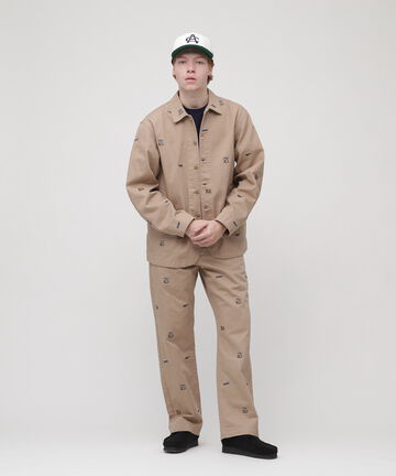 POINT EMBROIDERY CHINO PANTS / ポイント エンブロイダリー チノパンツ