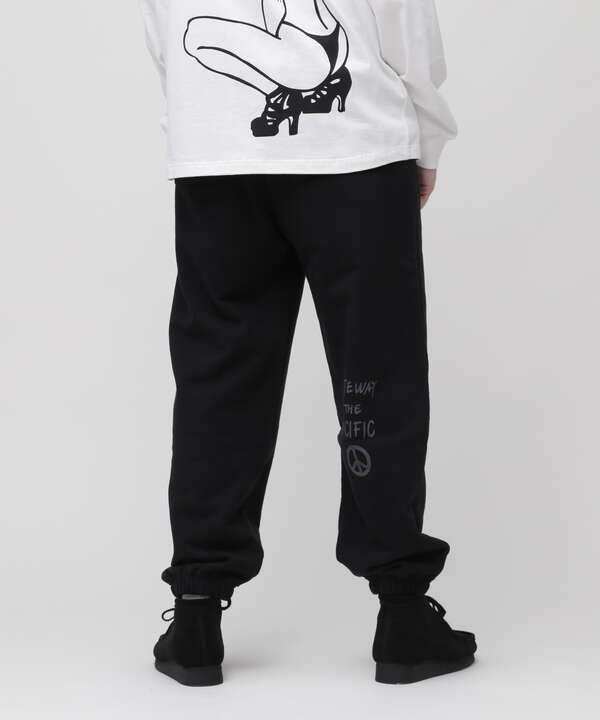 《WEB限定》STENCIL PRINT SWEAT PANTS / ステンシル プリント スウェットパンツ / AVIREX / アヴィレ