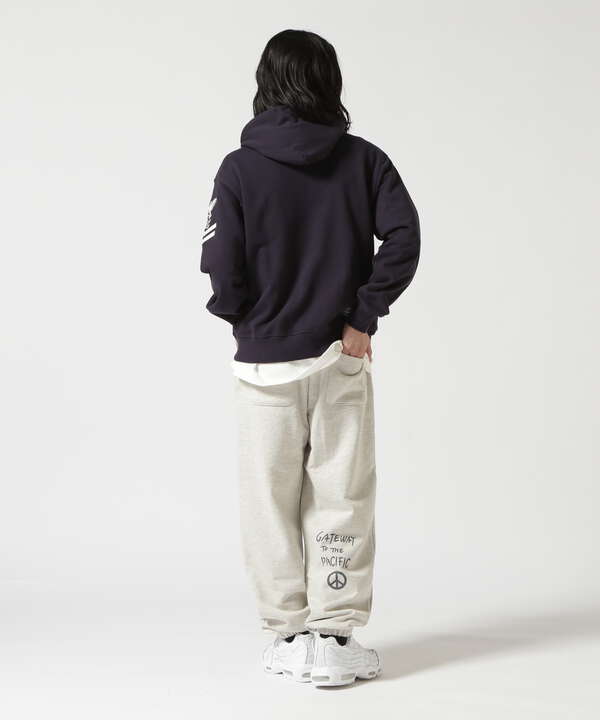 《WEB限定》STENCIL PRINT SWEAT PANTS / ステンシル プリント スウェットパンツ / AVIREX / アヴィレ