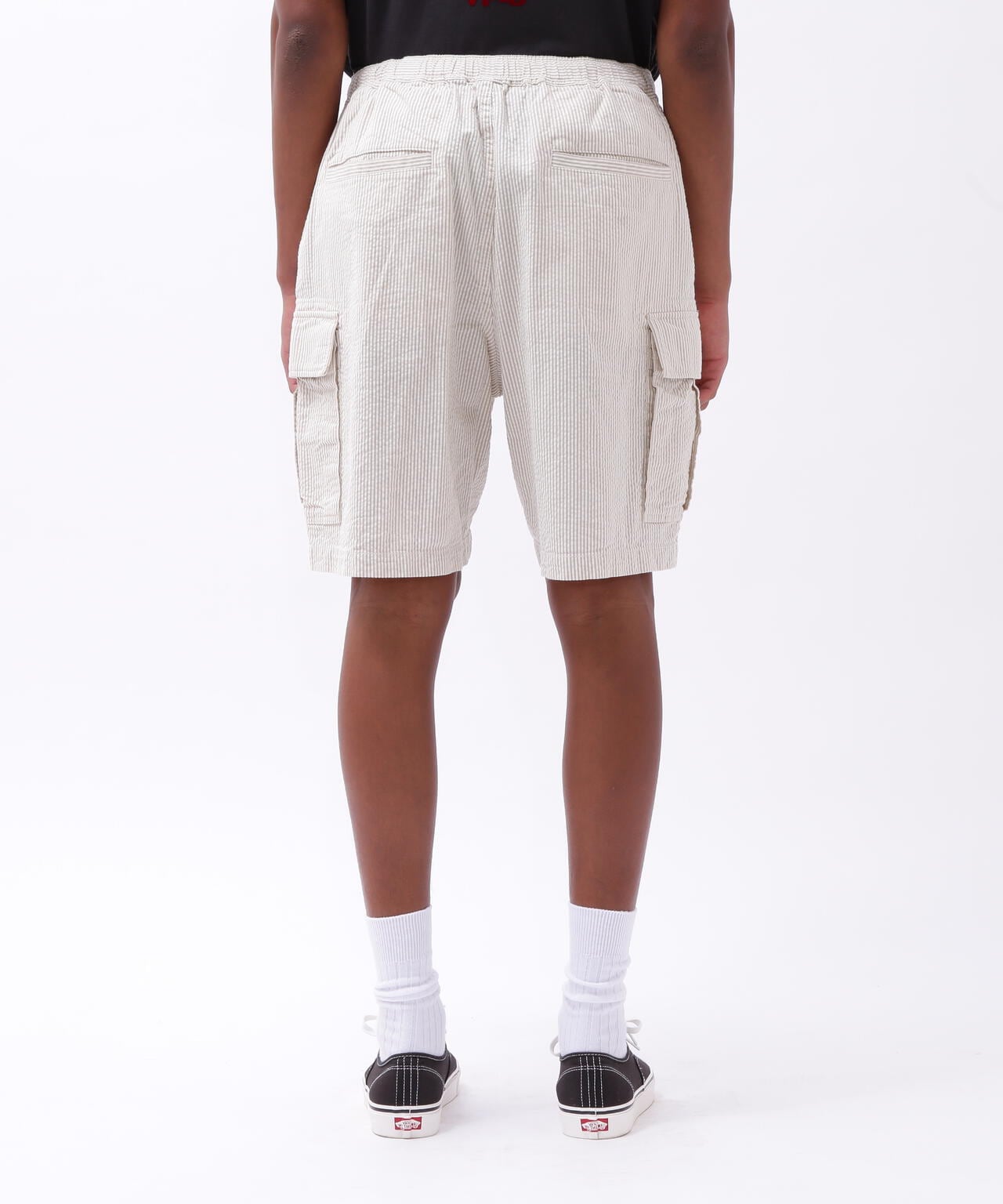 SUCKER STRIPE VACATION CARGO SHORTS