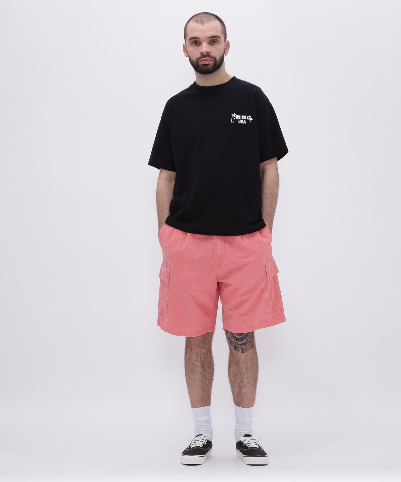 PIGMENT 2TUCK CARGO SHORT PANTS / ピグメント ２タック カーゴ 