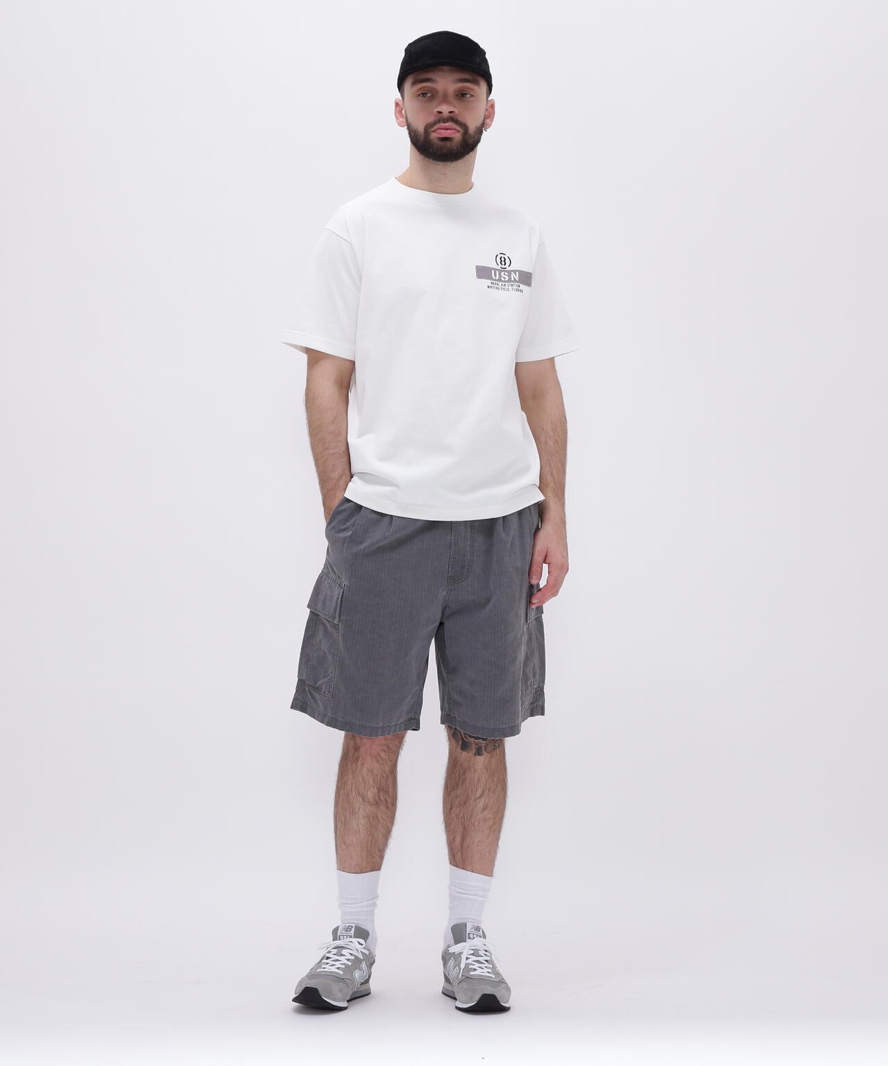 PIGMENT 2TUCK CARGO SHORT PANTS / ピグメント ２タック カーゴ 