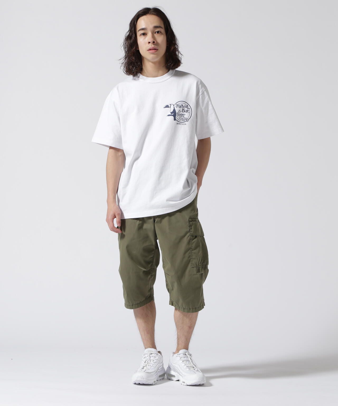 《直営店限定》SIDE CARGO CROPPED PANTS / サイドカーゴ クロップドパンツ / AVIREX / アヴィレックス