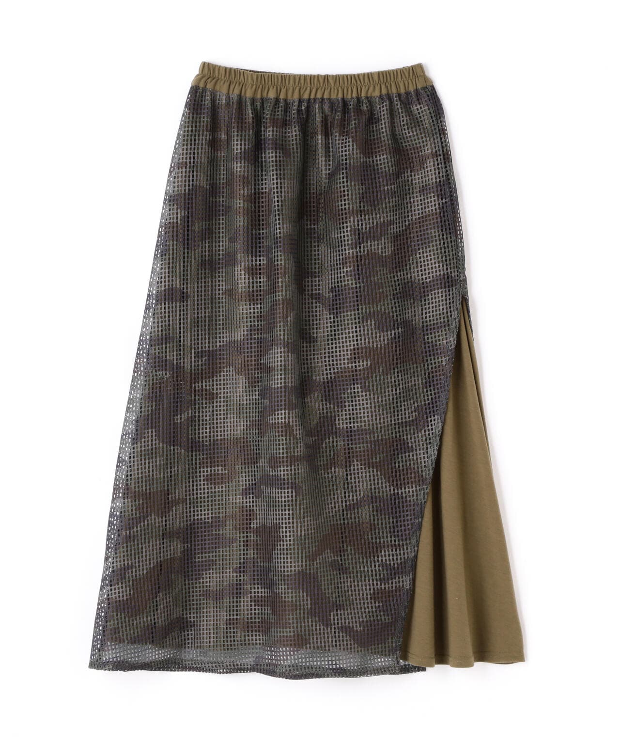 MESH CAMO PRINT SKIRT/メッシュカモ プリントスカート